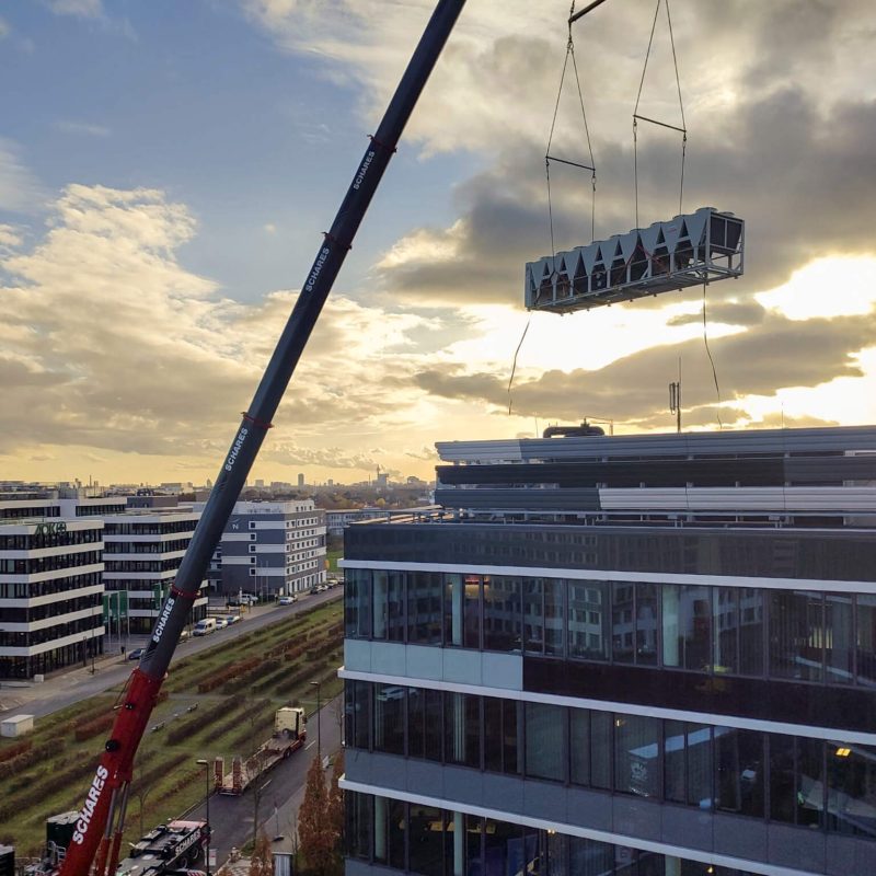 Austausch der Kältemaschinen im Rechenzentrum Düsseldorf 1